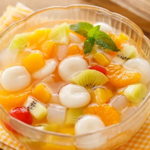 exotisch fruit in licht siroop